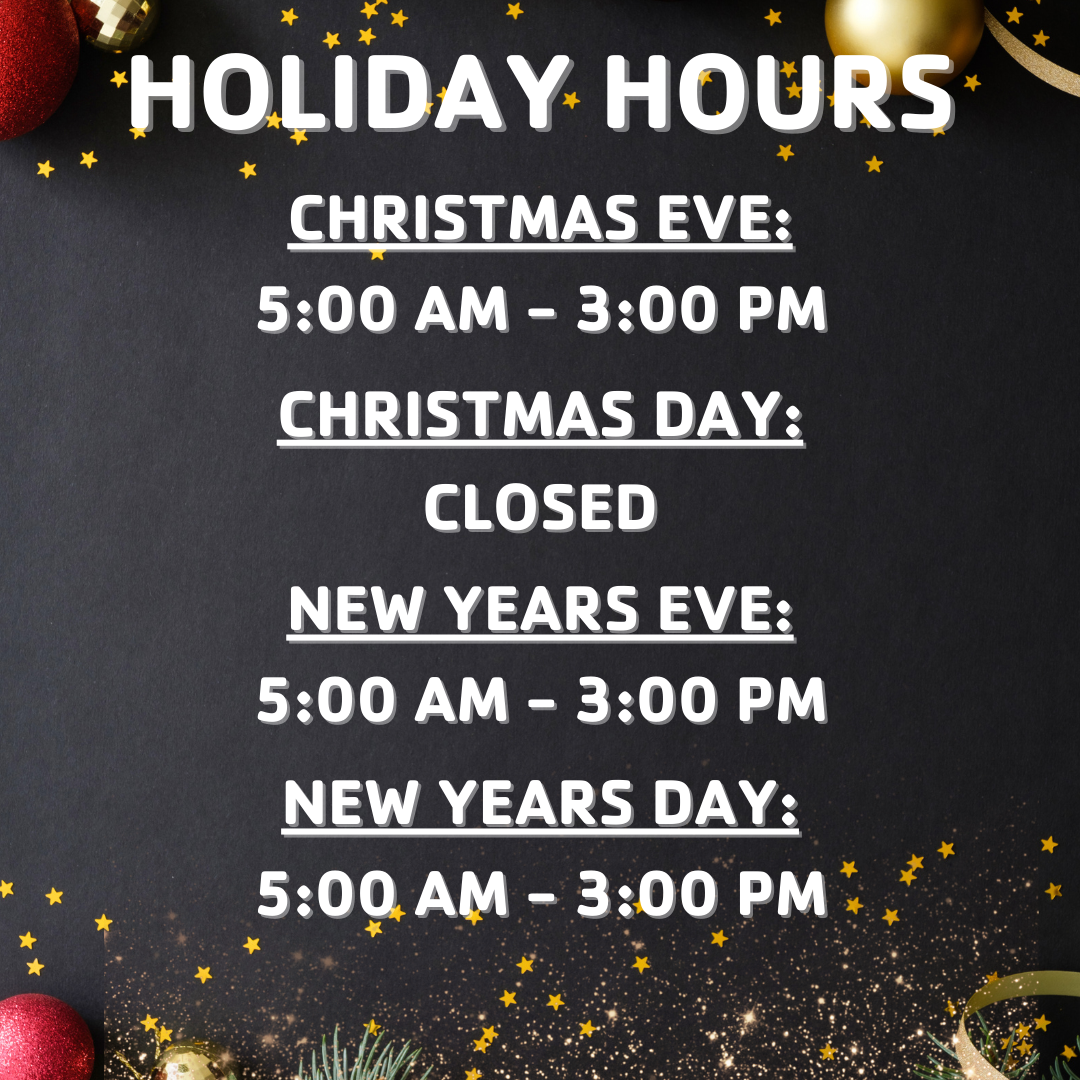 Holiday Hours